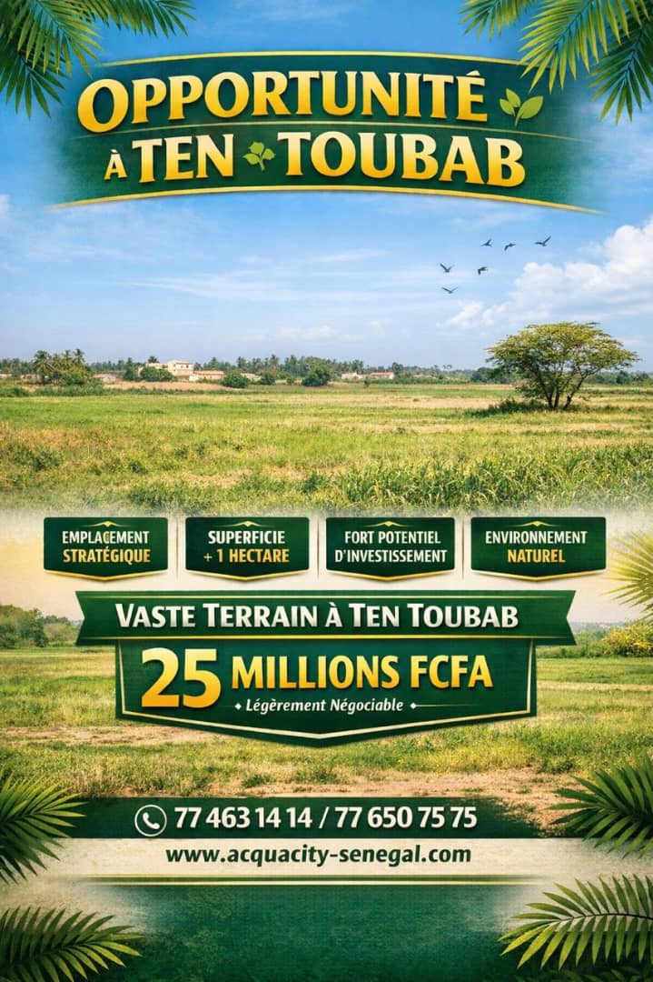 Terrain a vendre a Ten Toubab