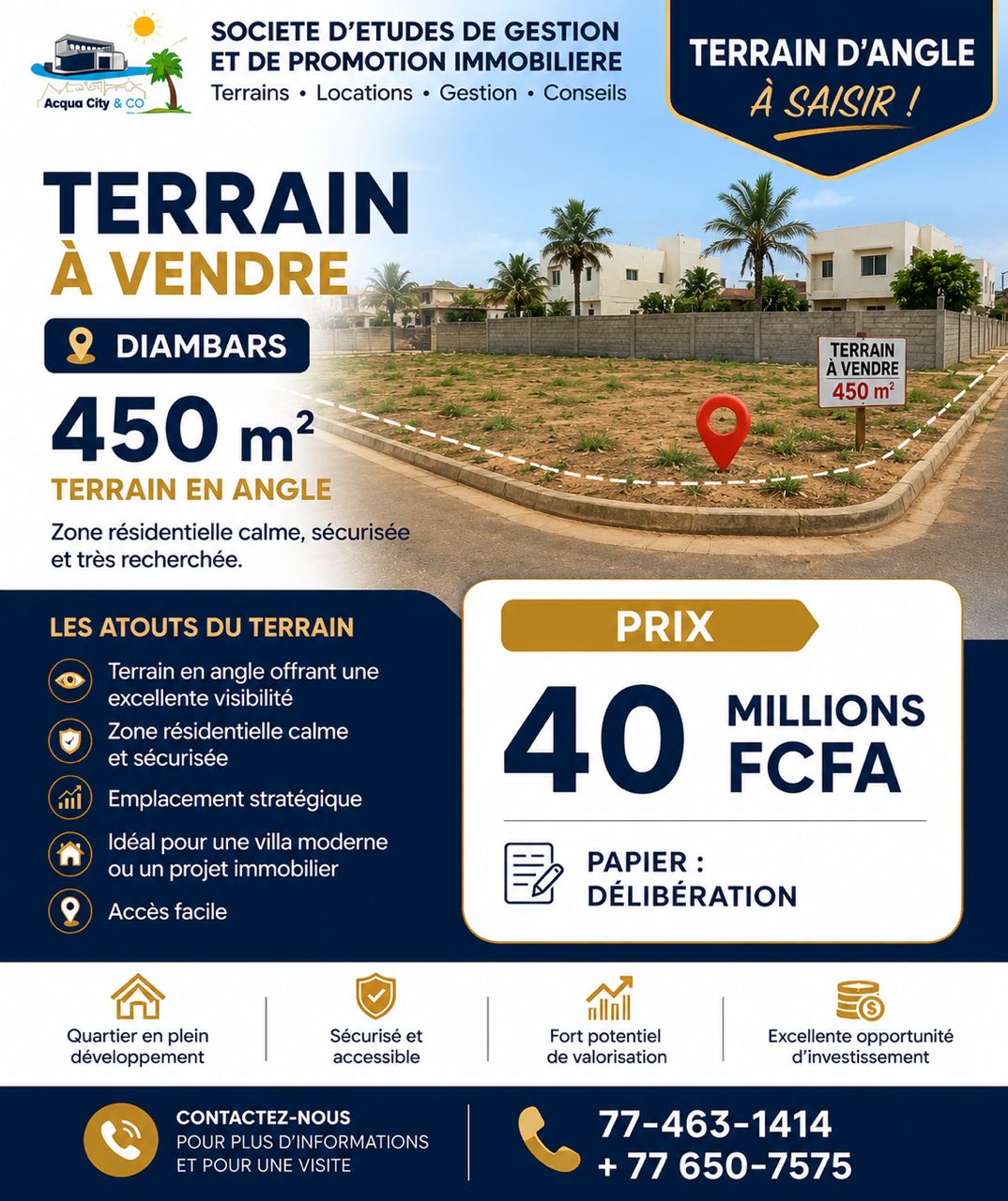 terrain a vendre 