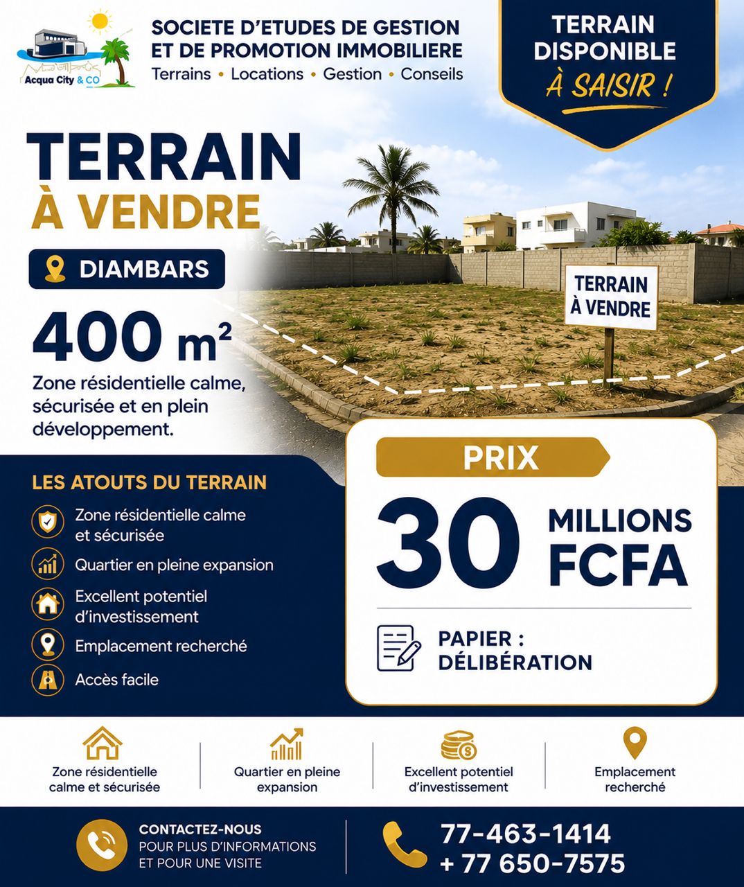 terrain a vendre 