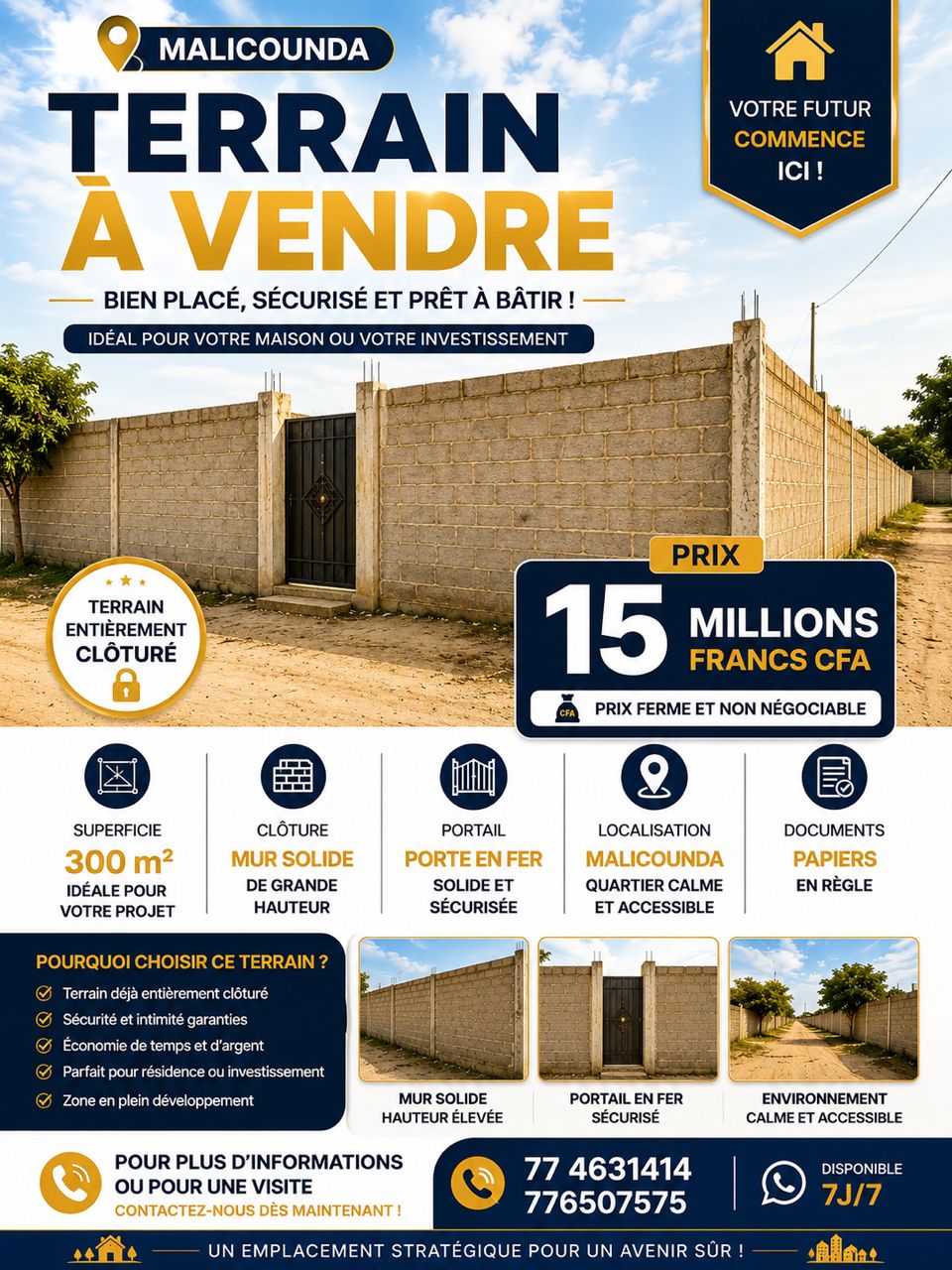 TERRAIN A VENDRE